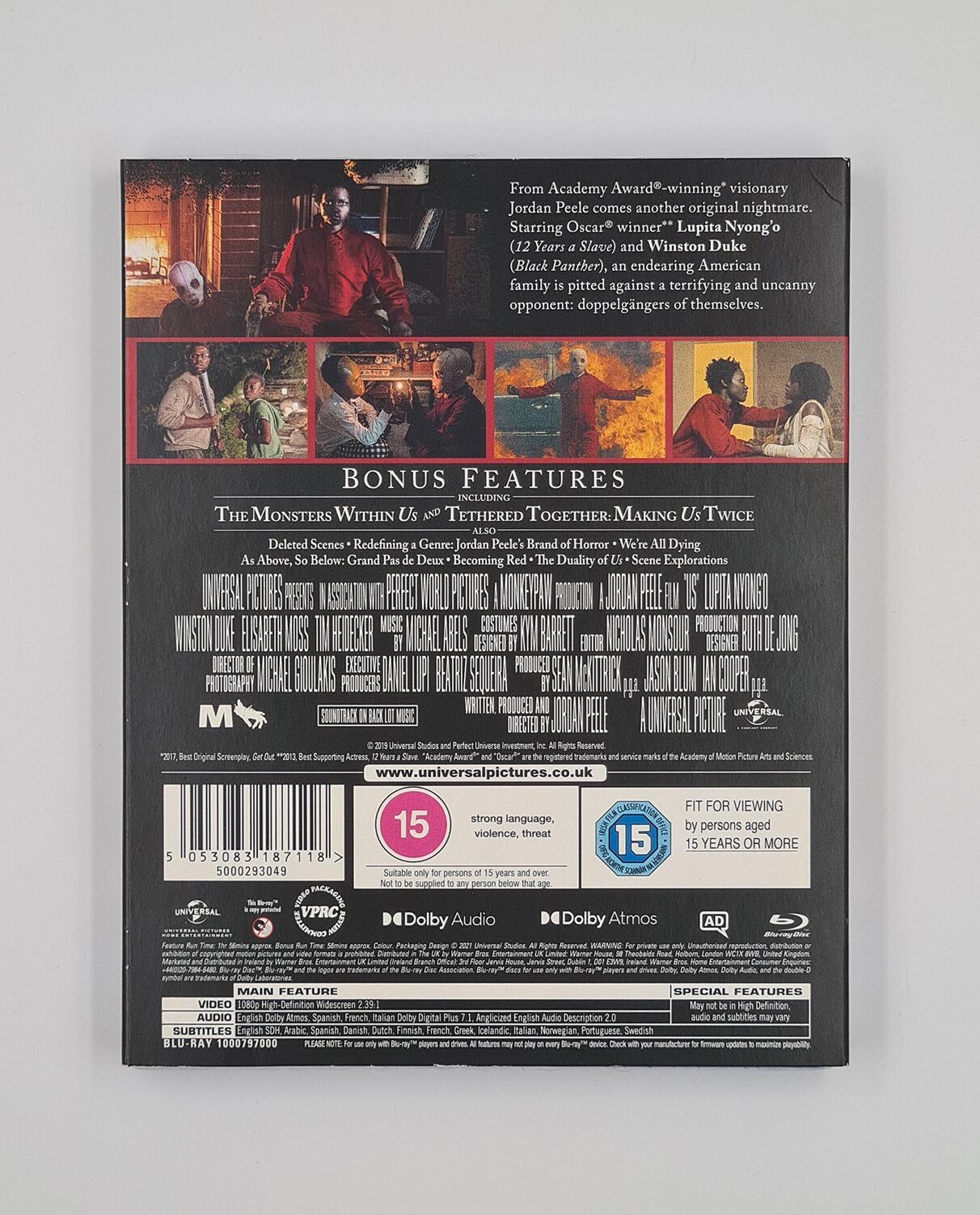 Us - Slipcover - Blu-Ray - Region Free - [New] - Universal - Item Image 2