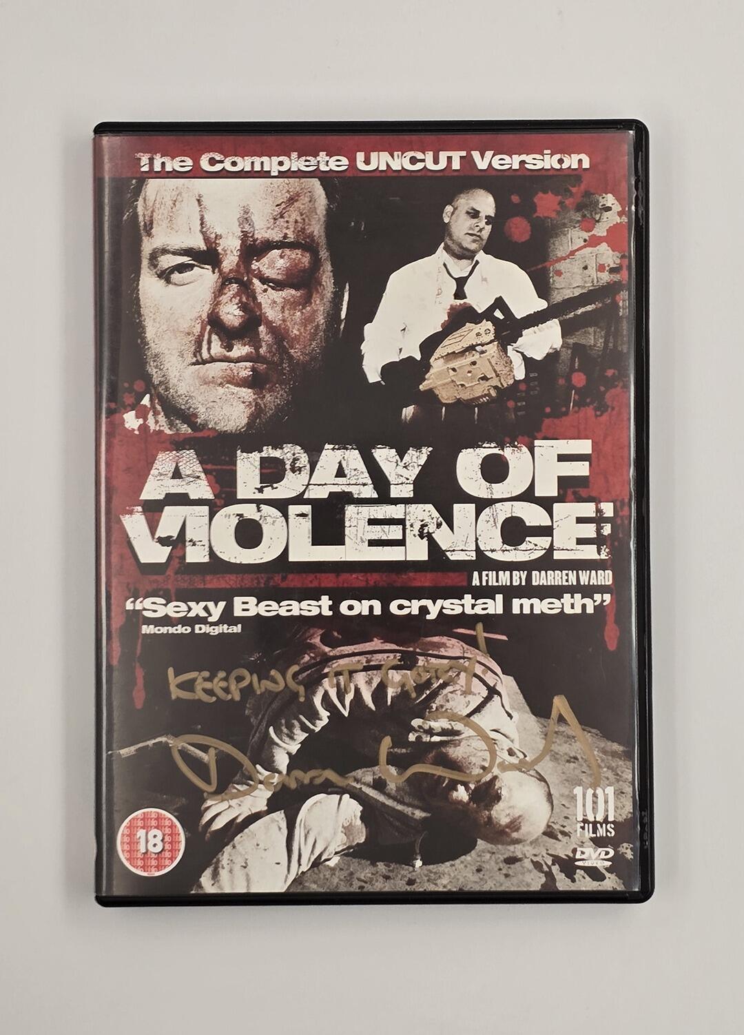A Day of Violence - Signed by Director "Darren Ward" - DVD - Region 2 - [Pre-owned] - 101 Films - Item Image 1