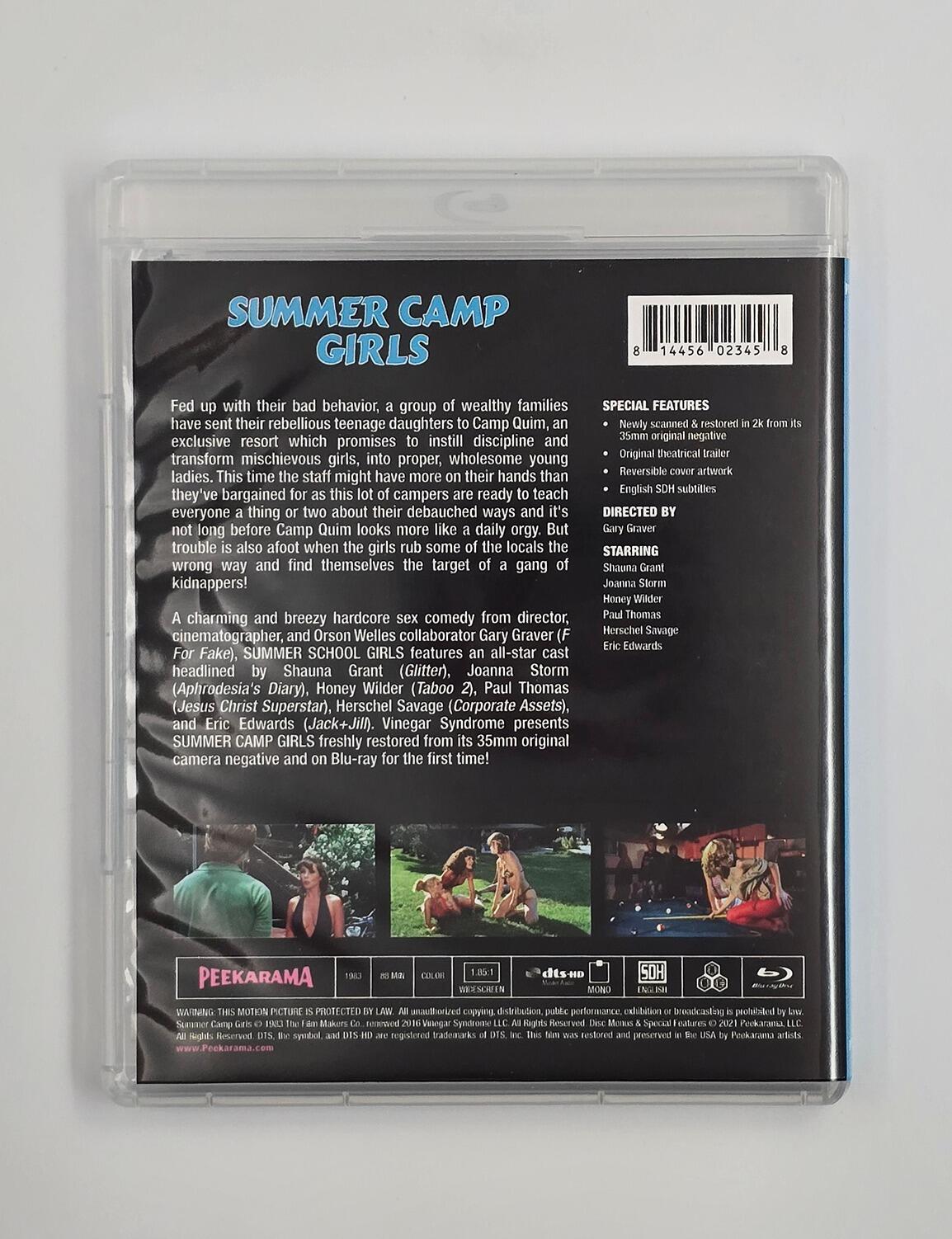 Summer Camp Girls Vinegar Syndrome with slipcover store like new