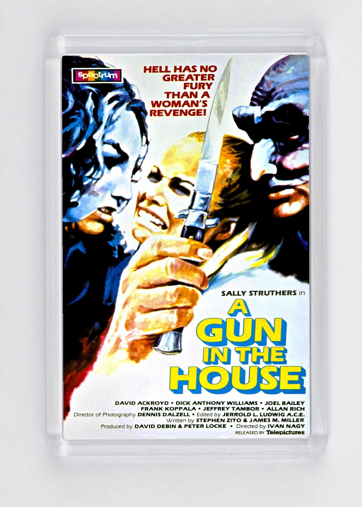 A Gun in the House - Fridge Magnet - (70mm x 45mm) - [CM-FM-7045-001] -  - Item Image 1