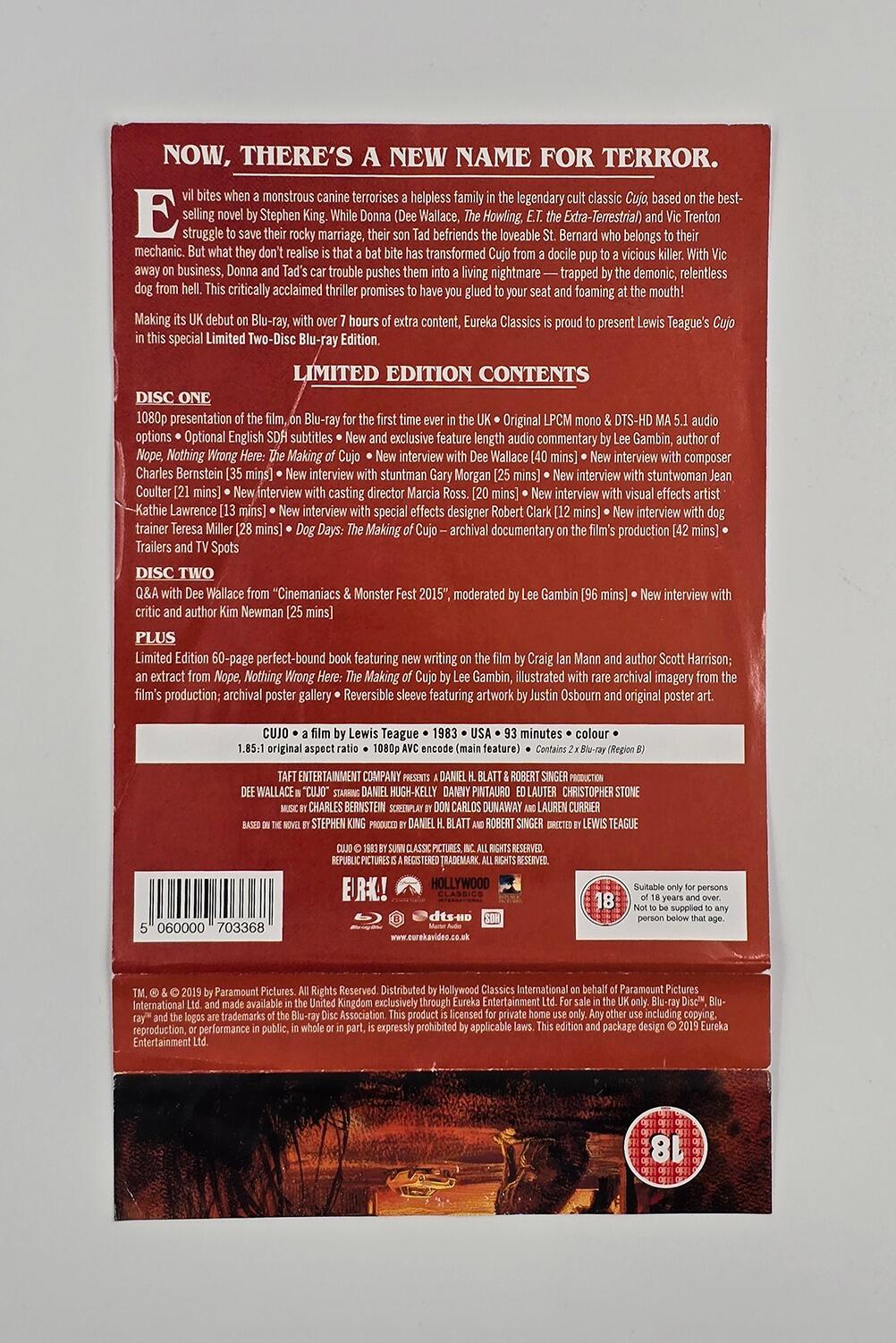 Cujo - Limited Edition - Blu-Ray - Region B - [Pre-owned] - Eureka! - Item Image 8