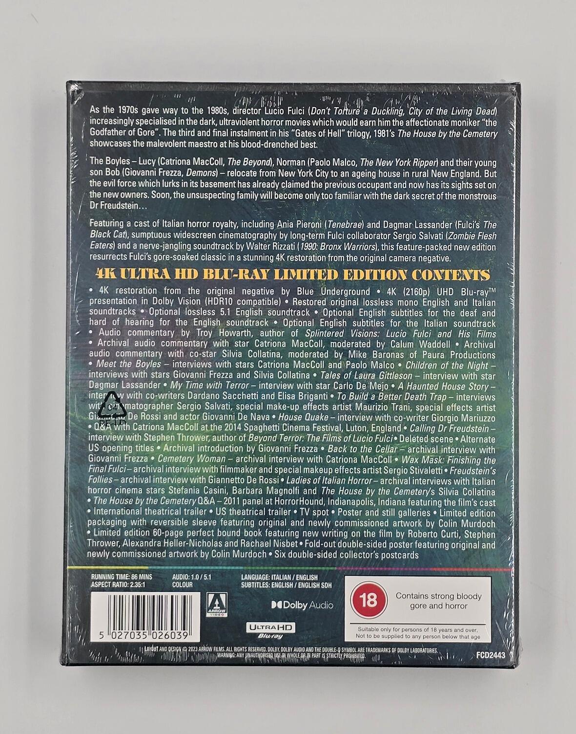 The House by the Cemetery - Limited Edition - 4K UHD - Region Free - [New] - Arrow Video - Item Image 2