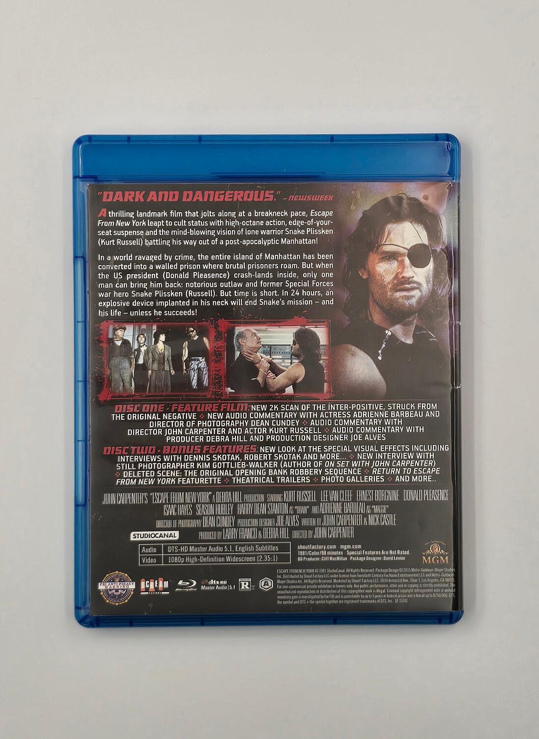 Escape from New York - Slipcover - Blu-Ray - Region A - [Pre-owned] - Shout! Factory - Item Image 4