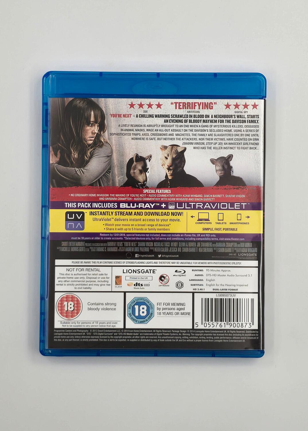 You're Next - Blu-Ray - Region B - [Pre-owned] - Lionsgate - Item Image 2