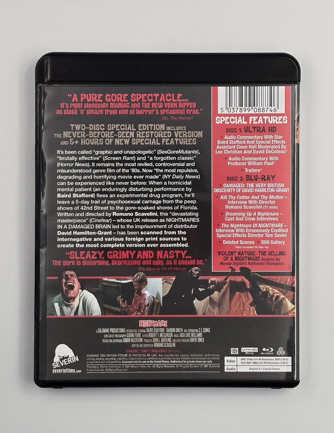 Nightmares in a Damaged Brain - 4K-UHD + Blu-Ray - Region Free - [Pre-owned] - Severin - Item Image 4