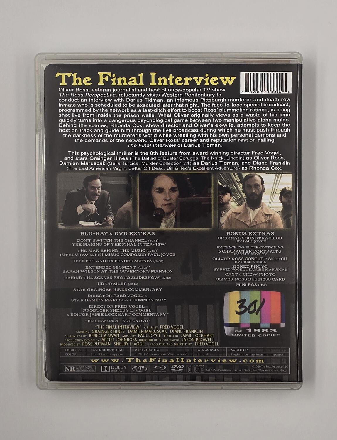 The Final Interview - Limited 3 Disc Collector's Edition - Blu-Ray + DVD - Region Free - [Pre-owned] -  - Item Image 2