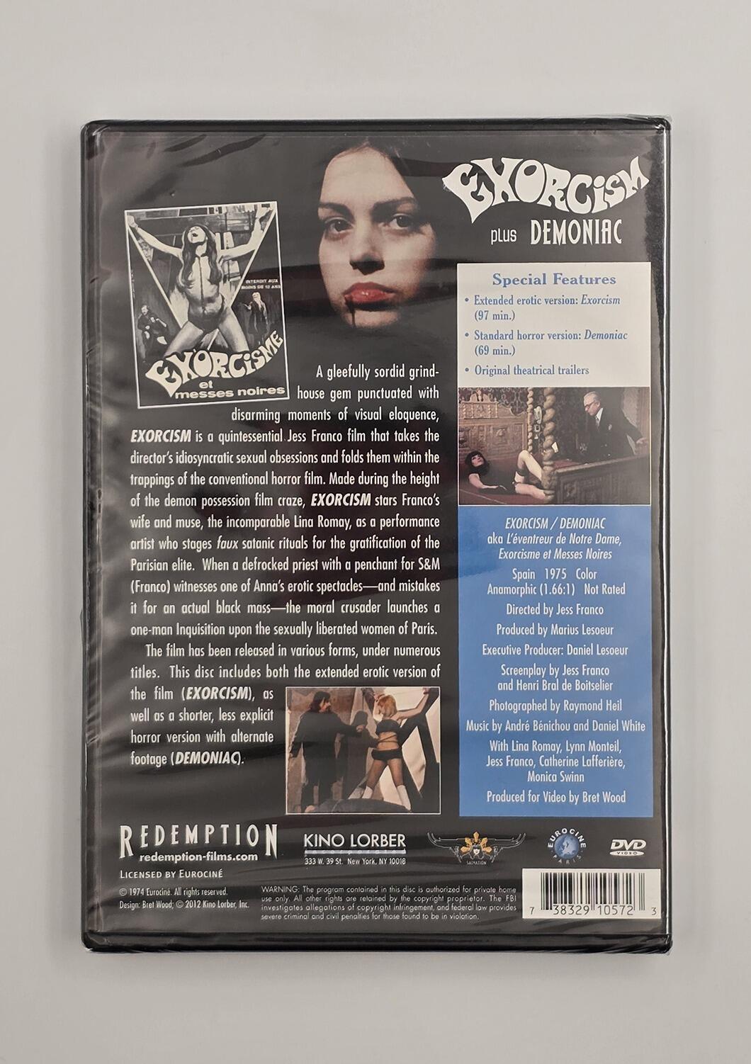 Exorcism (AKA Demoniac) - DVD - Region 1 - [New] - Kino Lorber - Item Image 2