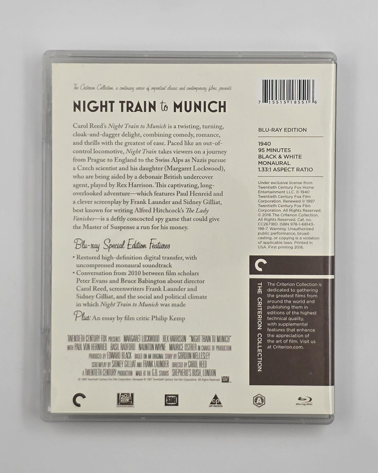 Night Train to Munich - Blu-Ray - Region A - [Pre-owned] - Criterion - Item Image 2