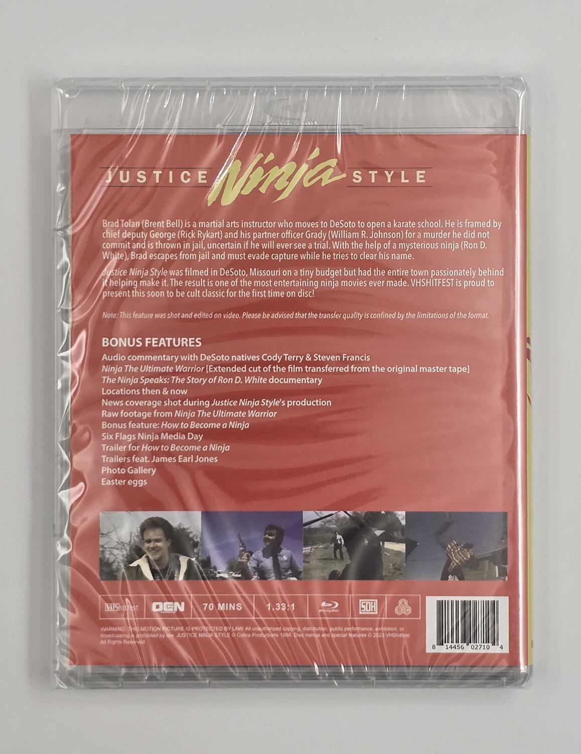 Justice Ninja Style - Slipcover - Blu-Ray  - Region Free - [New] - VHShitfest - Item Image 4