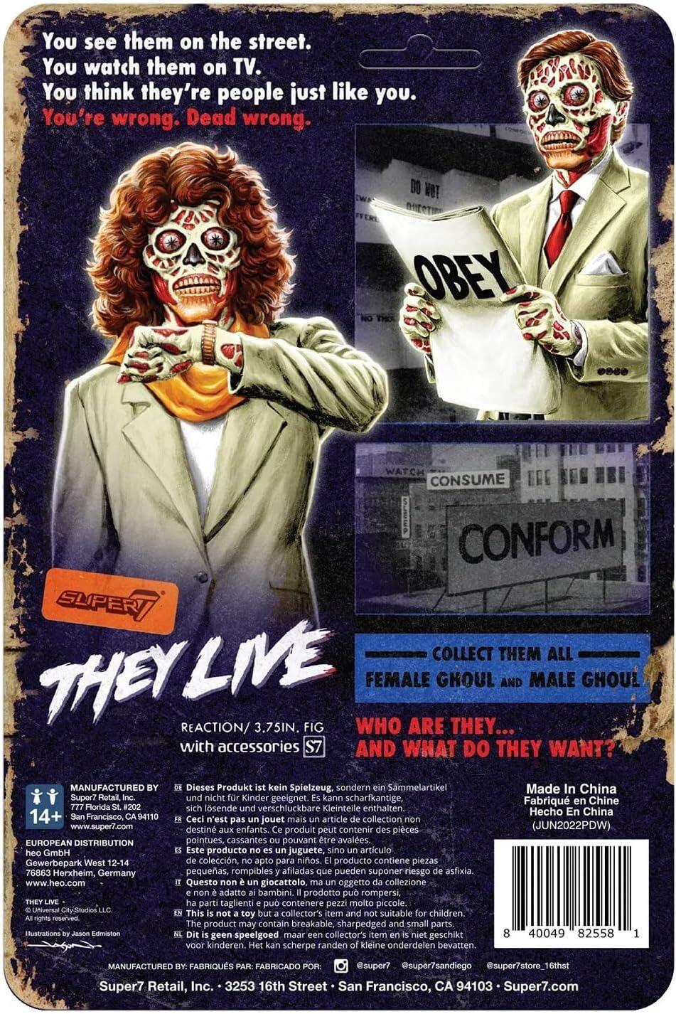 They Live - ReAction Action Figure - Wave 02 - Female Ghoul (Glow) - 10 cm - [New] - Super7 - Item Image 5