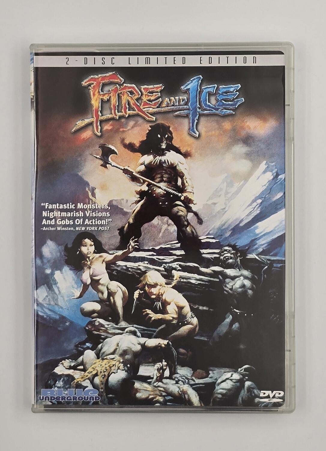 Fire and Ice - Lenticular Slipcover - DVD - Region Free - [Pre-owned] - Blue Underground - Ralph Bakshi - Case Front