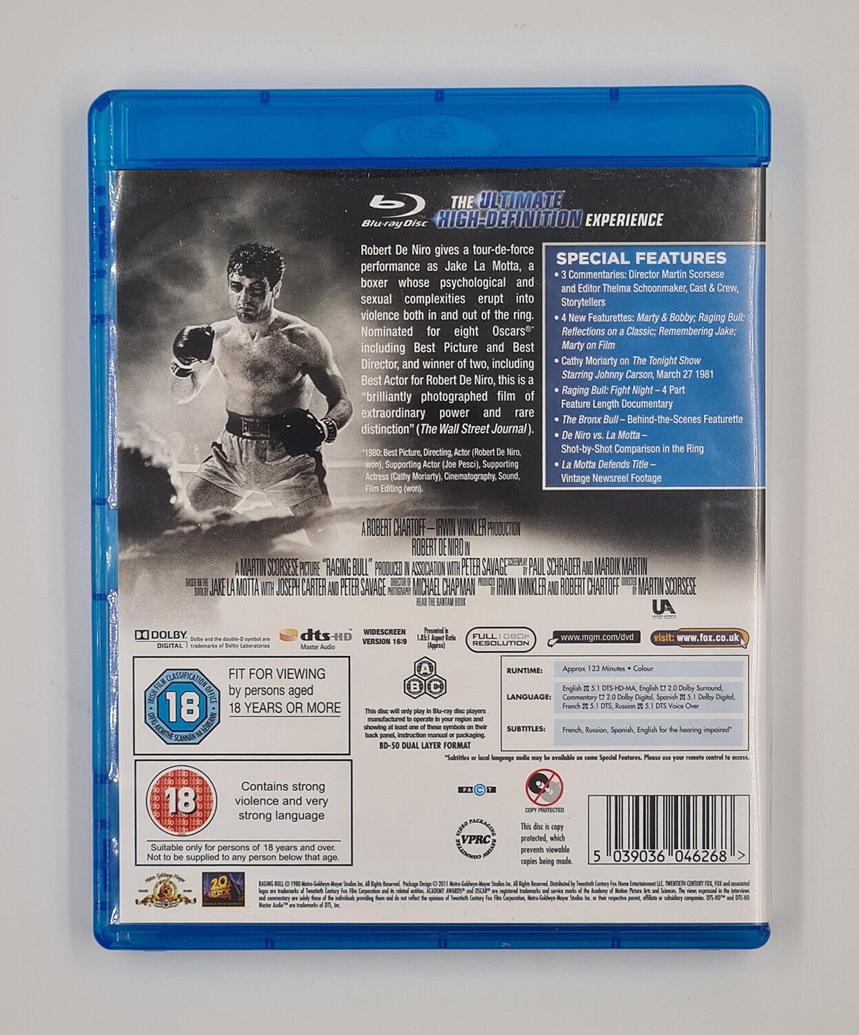 Raging Bull - Blu-Ray - Region Free - [Pre-Owned] - MGM - Item Image 2