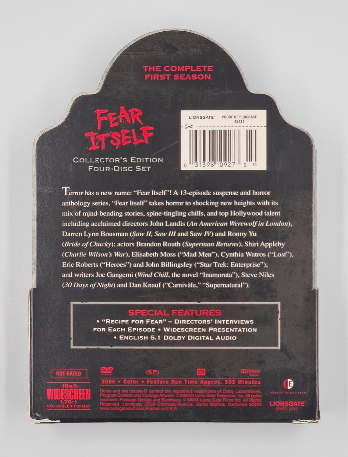 Fear Itself - Collector's Edition - DVD - Region 1 - [Pre-owned]