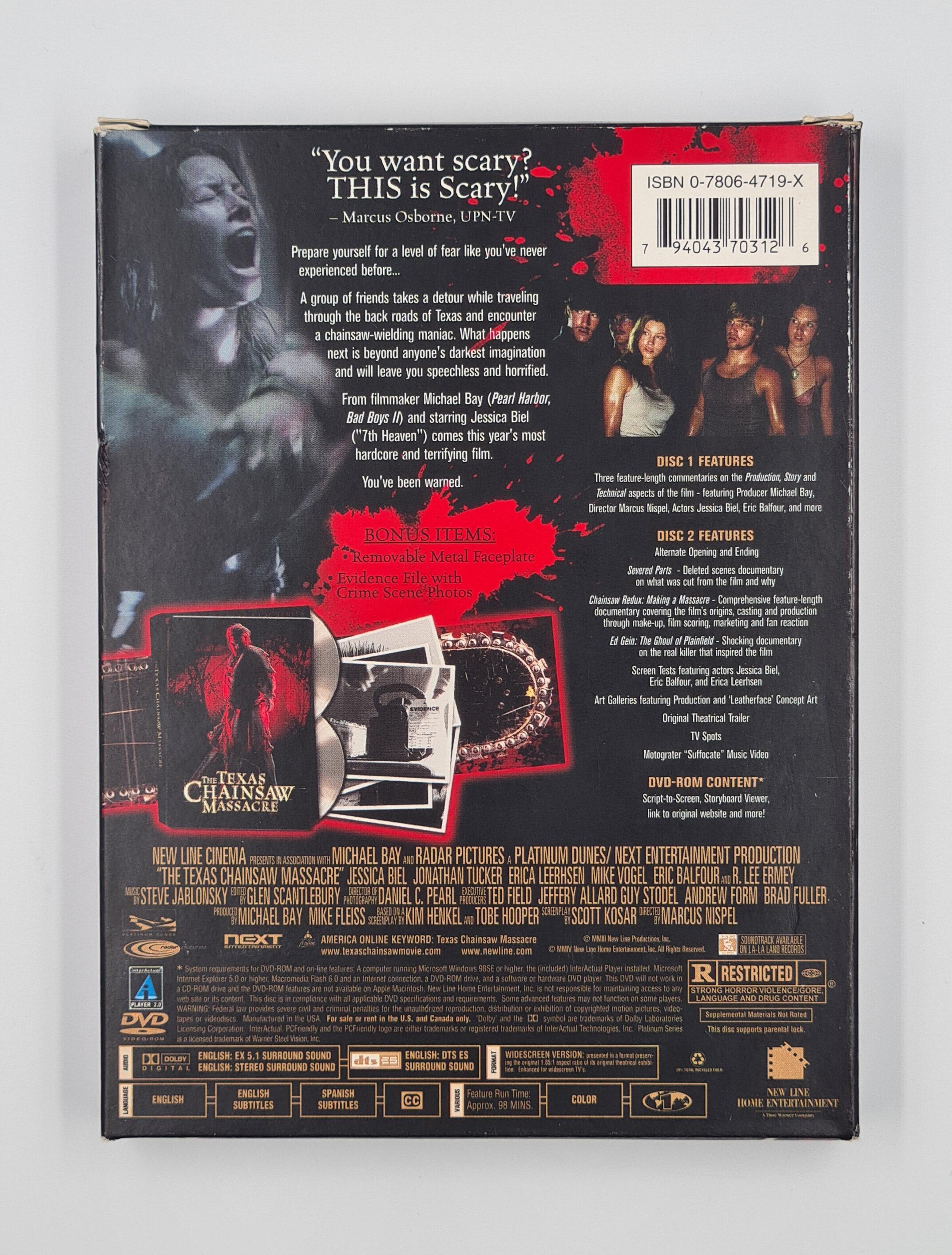 The Texas Chainsaw Massacre  (2003)- DVD - Region 1 - [Pre-owned] - New Line - Item Image 2