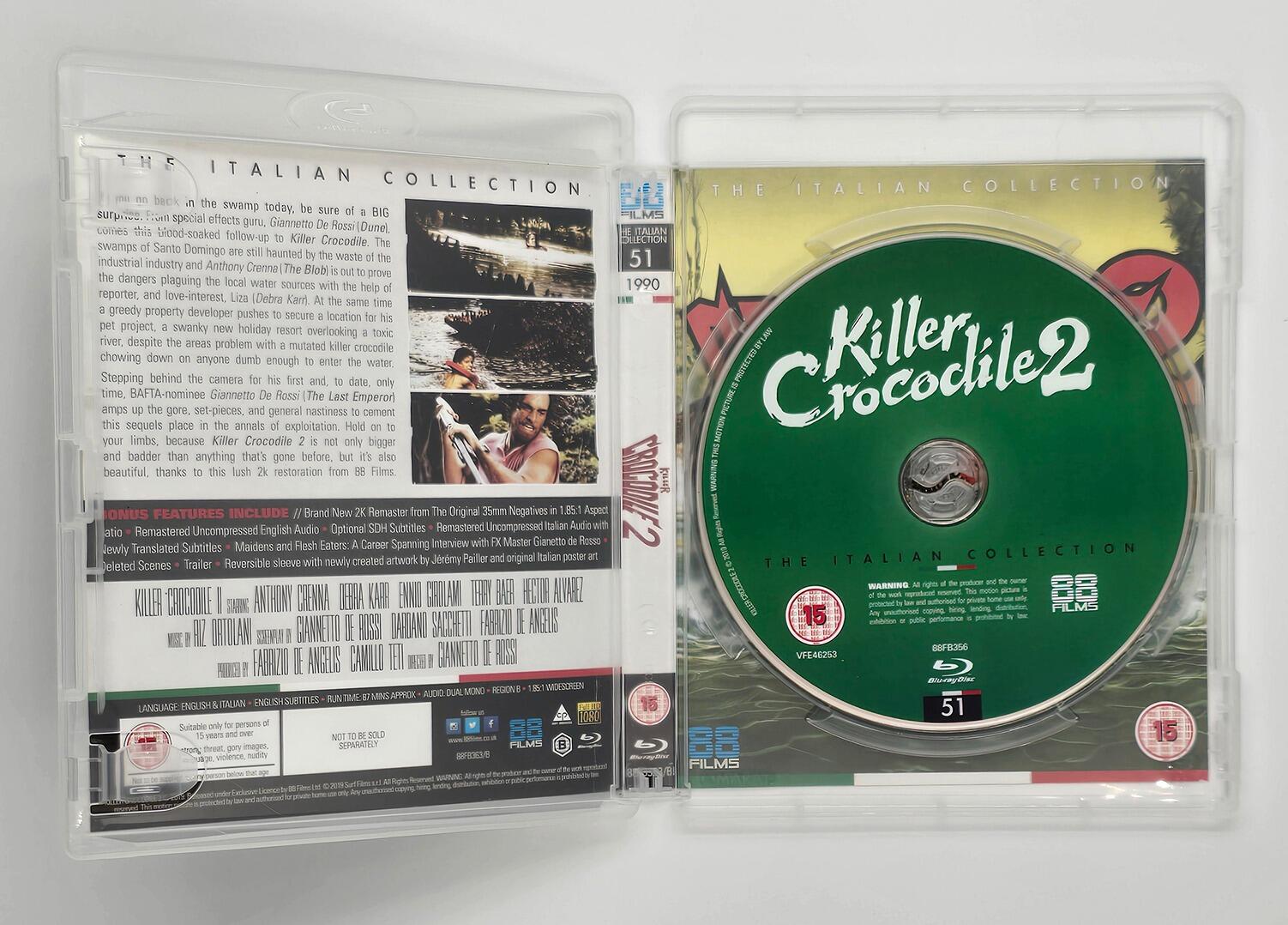 Killer Crocodile 1 & 2 - Box Set - Blu-Ray - Region B - [Pre-owned] - 88 Films - Item Image 6