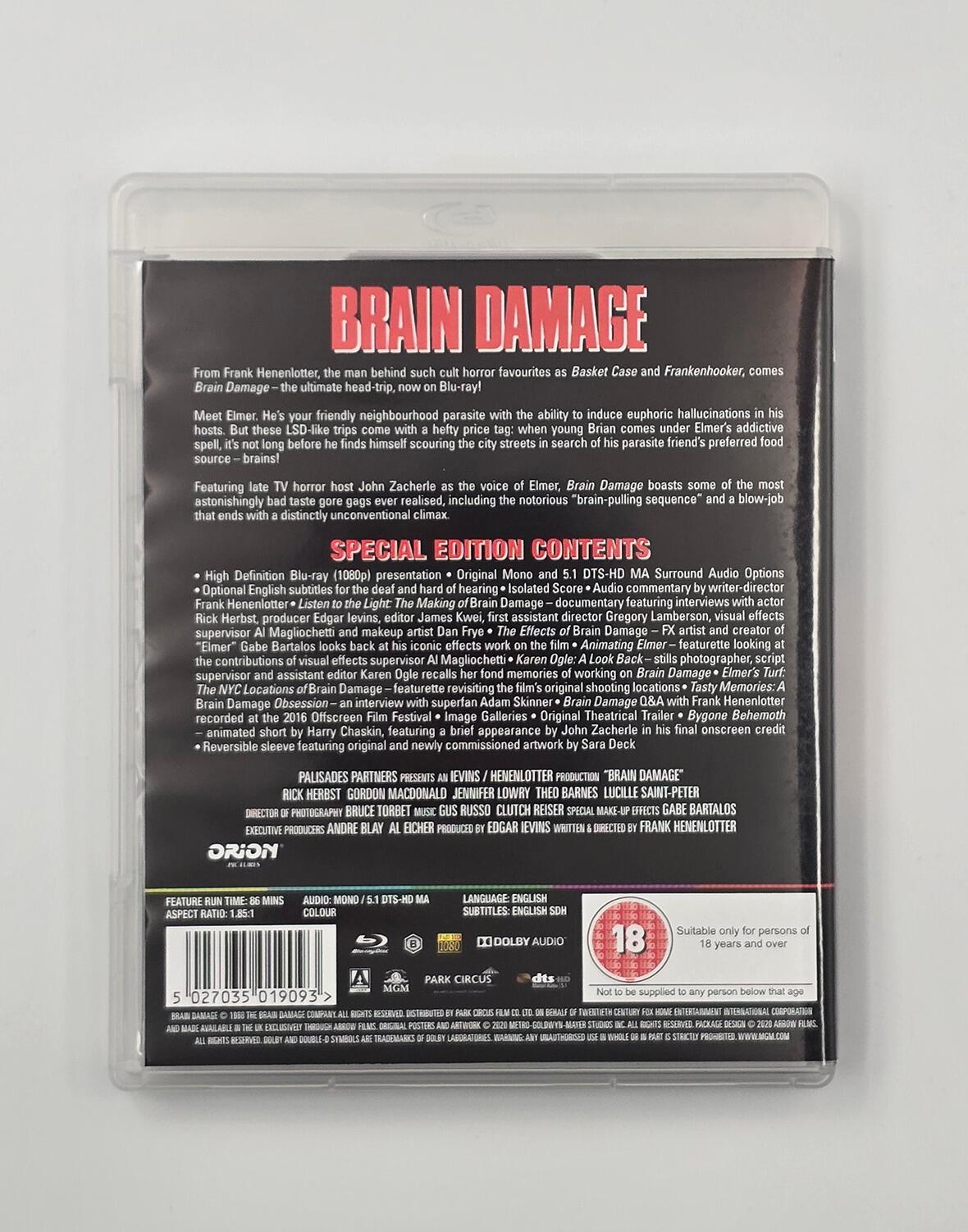 Brain Damage - Blu-Ray - Region B - [Pre-owened] - Arrow Video - Item Image 2