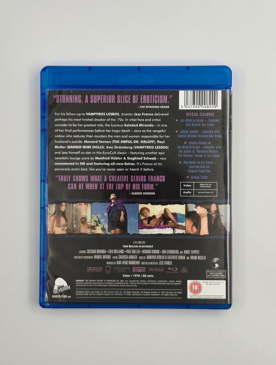 She Killed in Ecstasy - Blu-Ray - Region Free - [Pre-owned] - Severin - Item Image 2