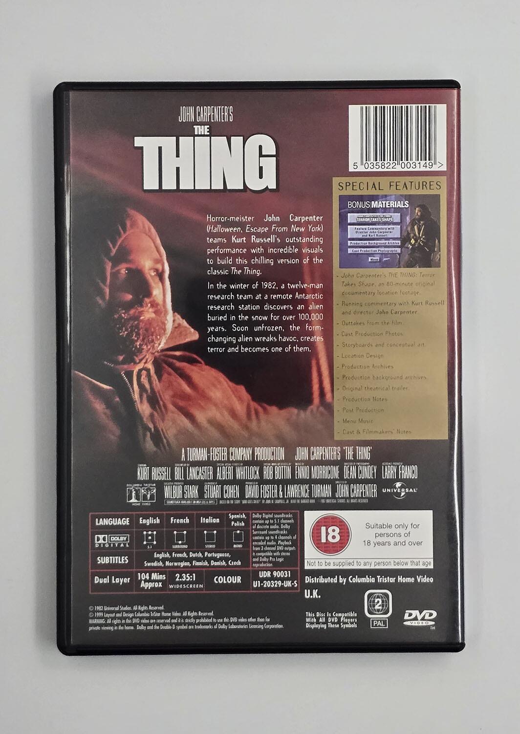 The Thing - DVD - Region 2 - [Pre-owned] - Universal - Item Image 2