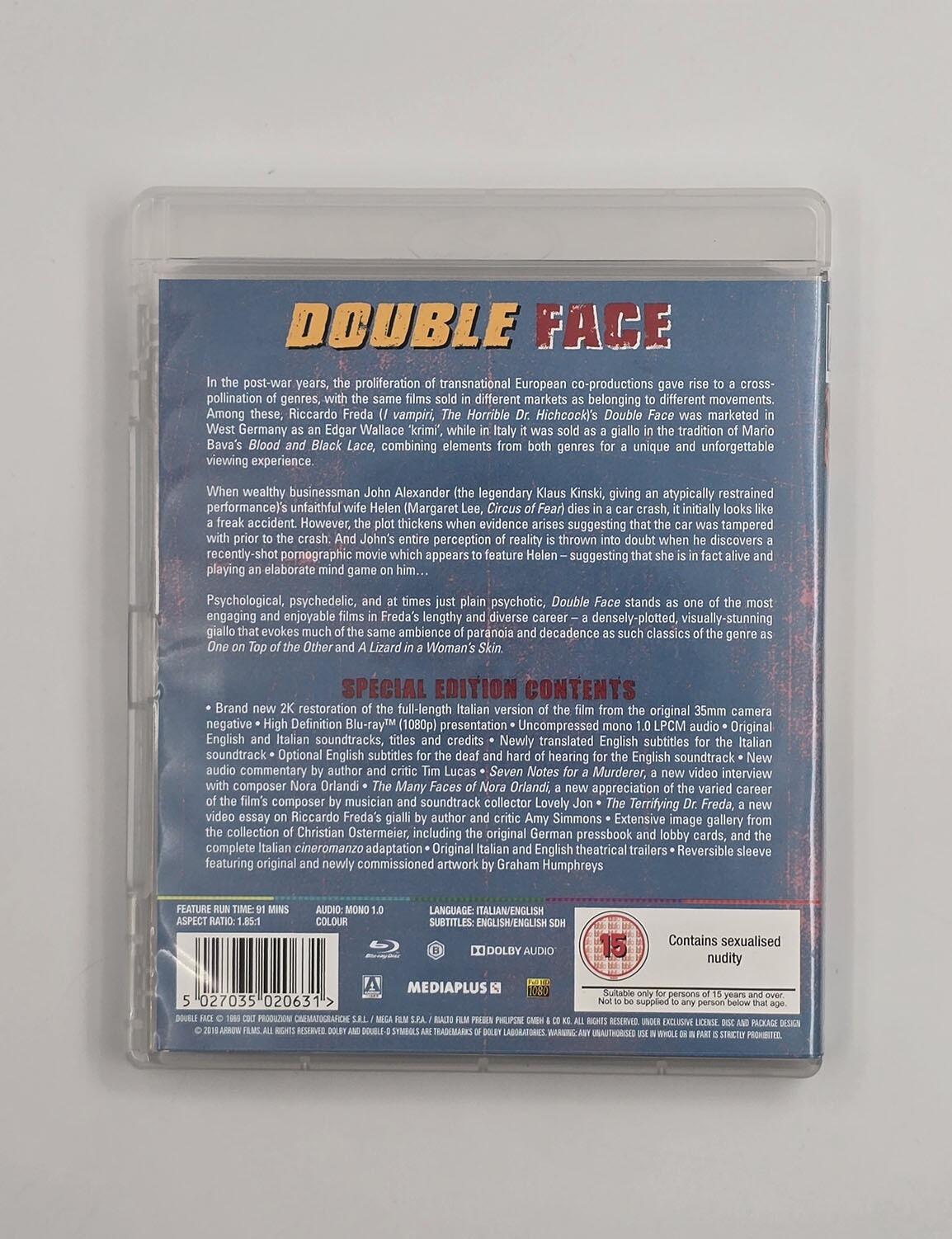 Double Face - Blu-Ray - Region B - [Pre-owned] - Arrow Video - Item Image 2