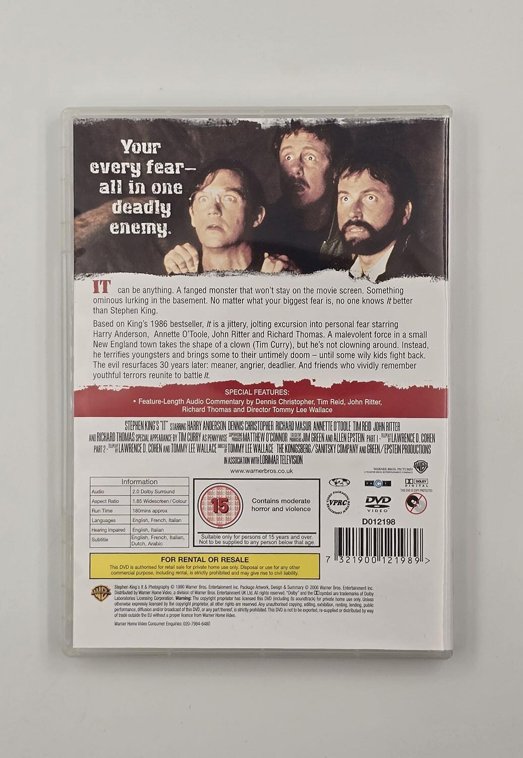 IT (1990) DVD - Region 2 - [Pre-owned] - Warner - Item Image 2