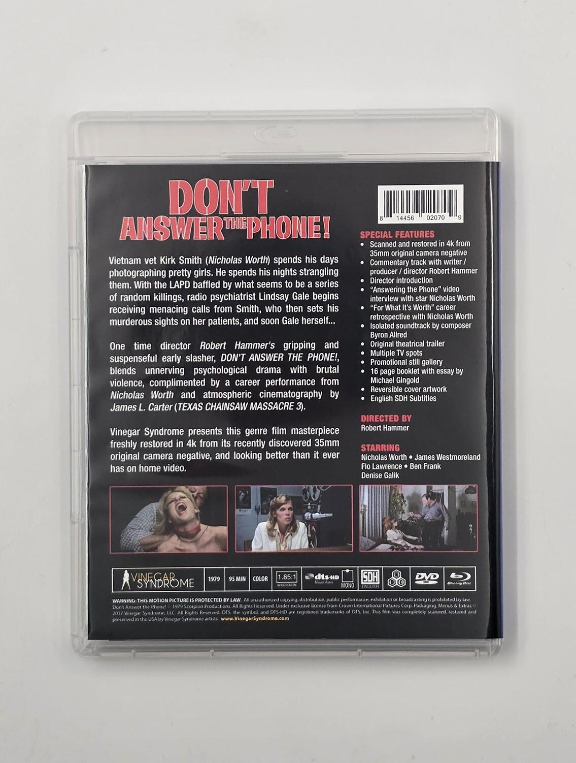 Don't Answer the Phone! - Slipcover - Blu-Ray + DVD - Region Free - [Pre-owned] - Vinegar Syndrome - Item Image 4
