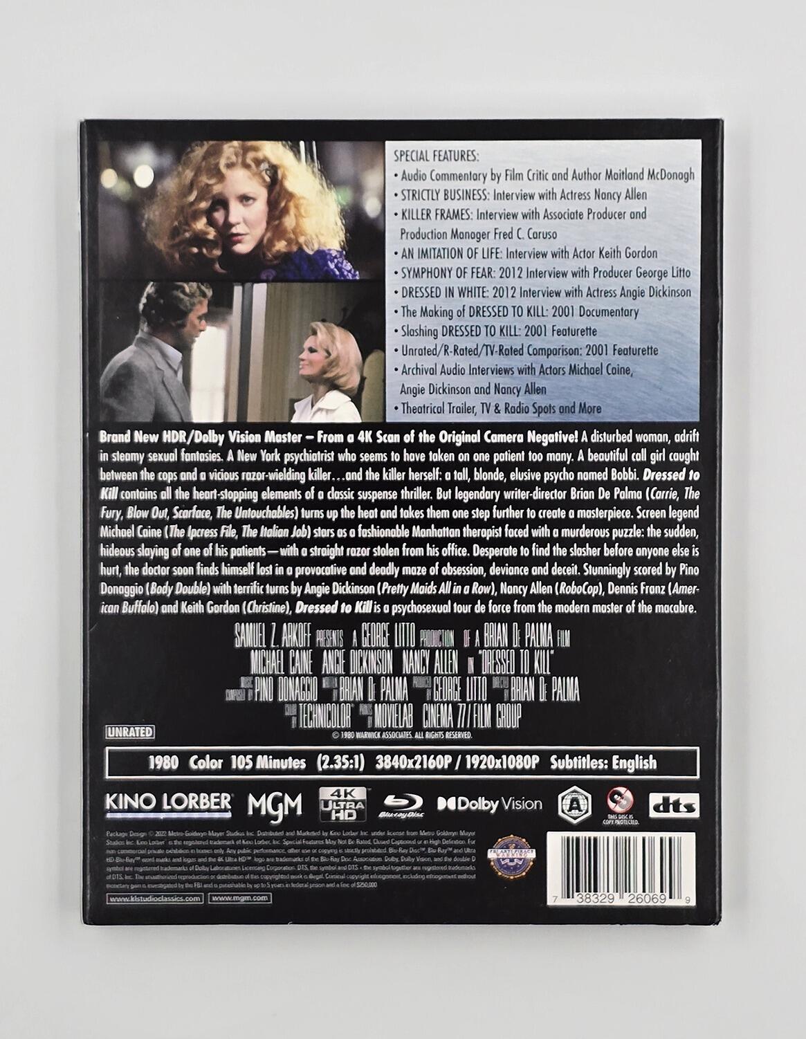 Dressed To Kill - Slipcover - 4K UHD (Region Free) + Blu-Ray (Region A)