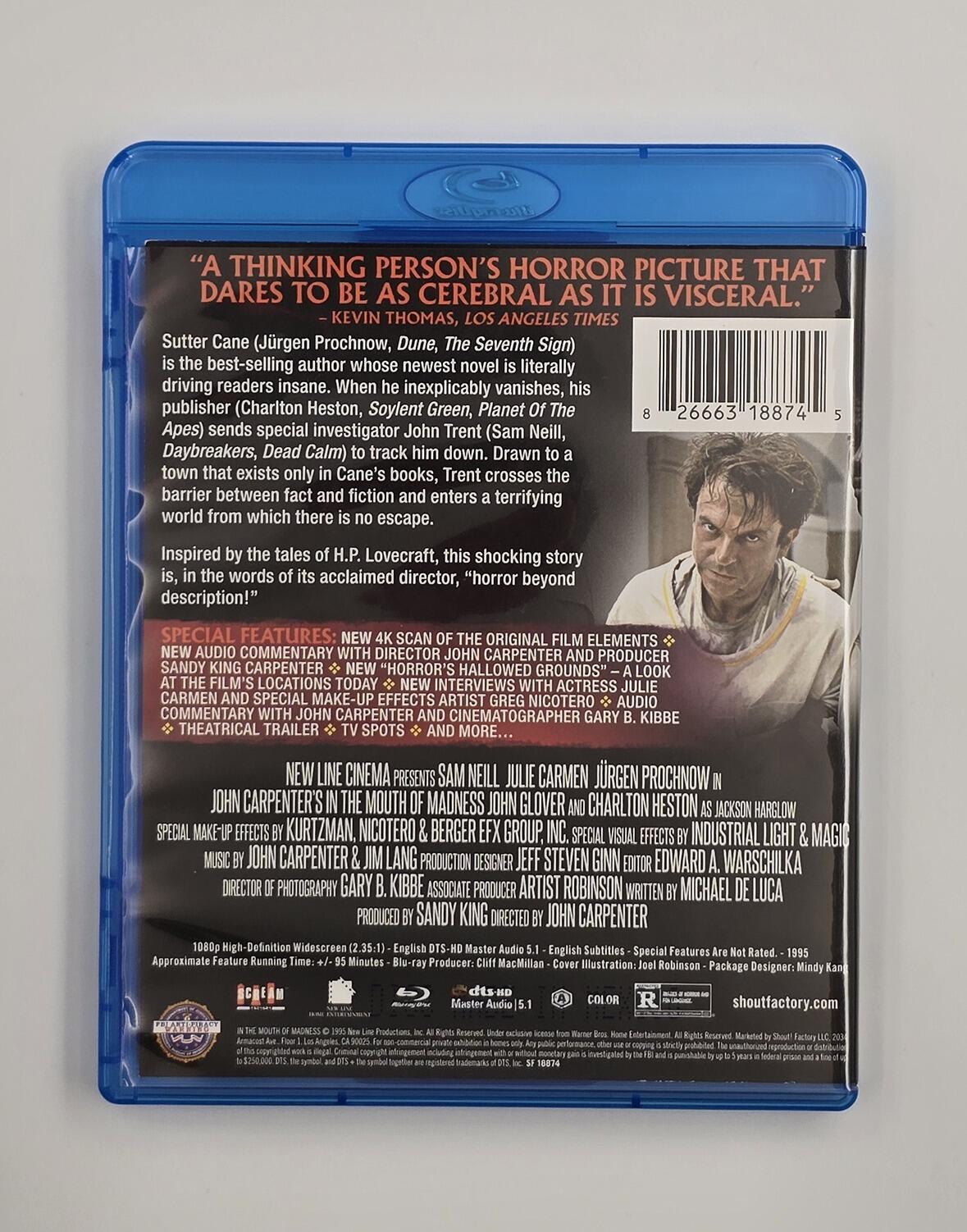 In the Mouth of Madness - Slpicover - Blu-Ray - Region A - [Pre-Owned] - Shout! Factory - Item Image 4