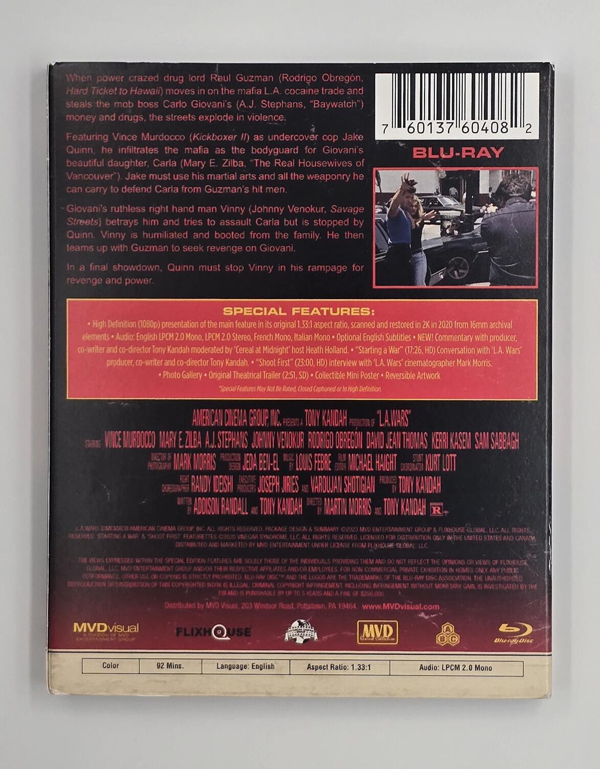 L.A. Wars - Slipcover - Blu-Ray - Region Free - [Pre-owned] - MVD Visual - Slipcover Rear