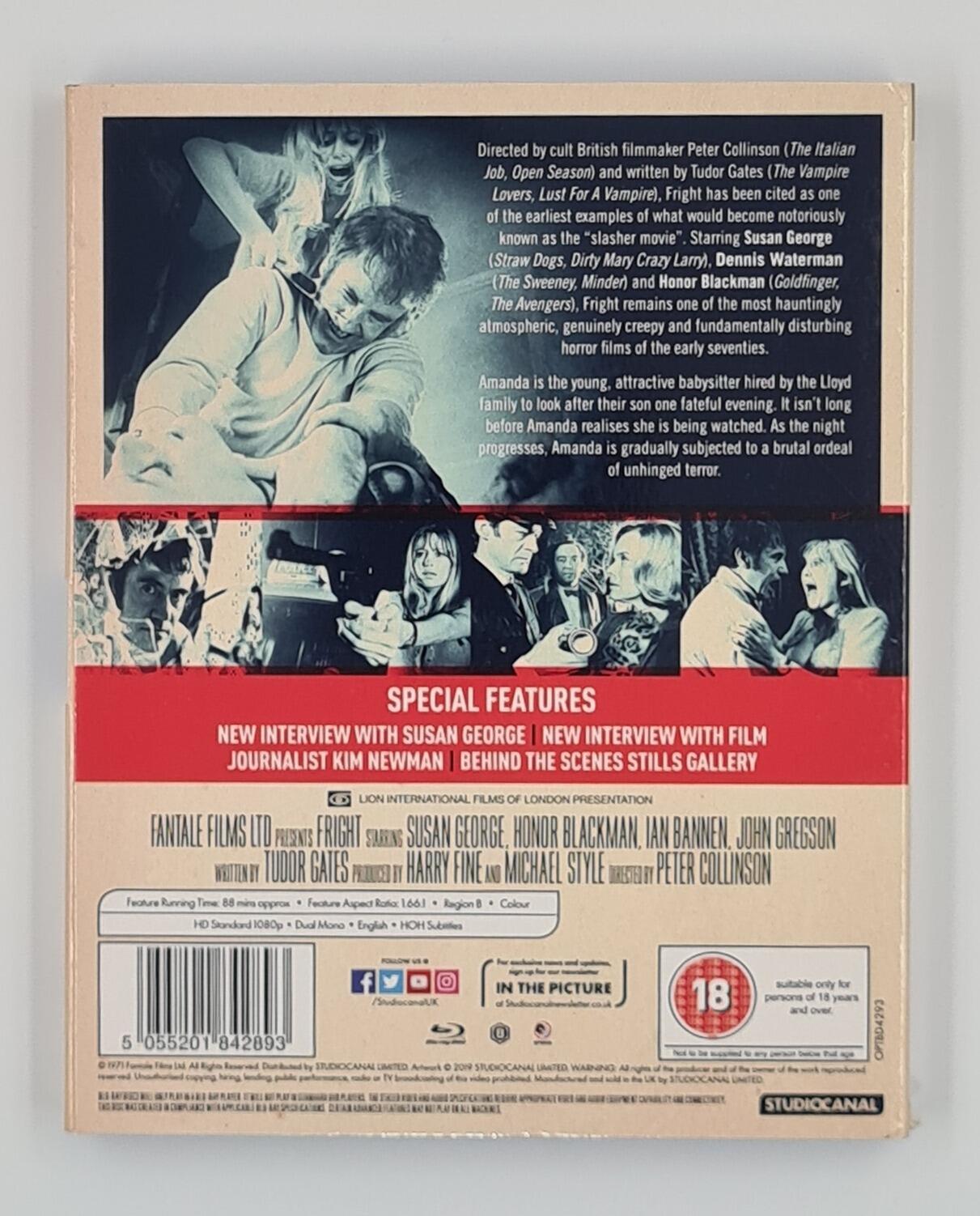 Fright - Slipcover - Blu-Ray - Region B - [Pre-Owned] - Studio Canal - Item Image 2
