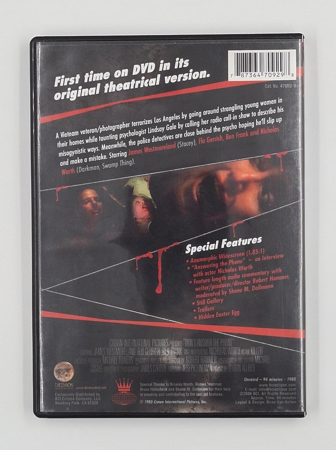 Don't Answer the Phone (Uncut Version) - Slipcover - DVD - Region 1 - [Pre-owned] -  - Item Image 4