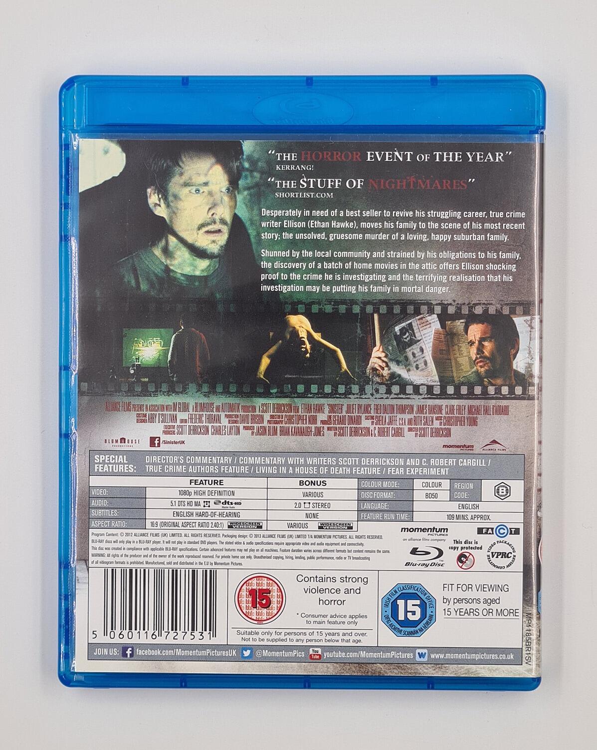 Sinister - Slipcover - Blu-Ray - Region B - [Pre-owned] - Momentum - Item Image 4