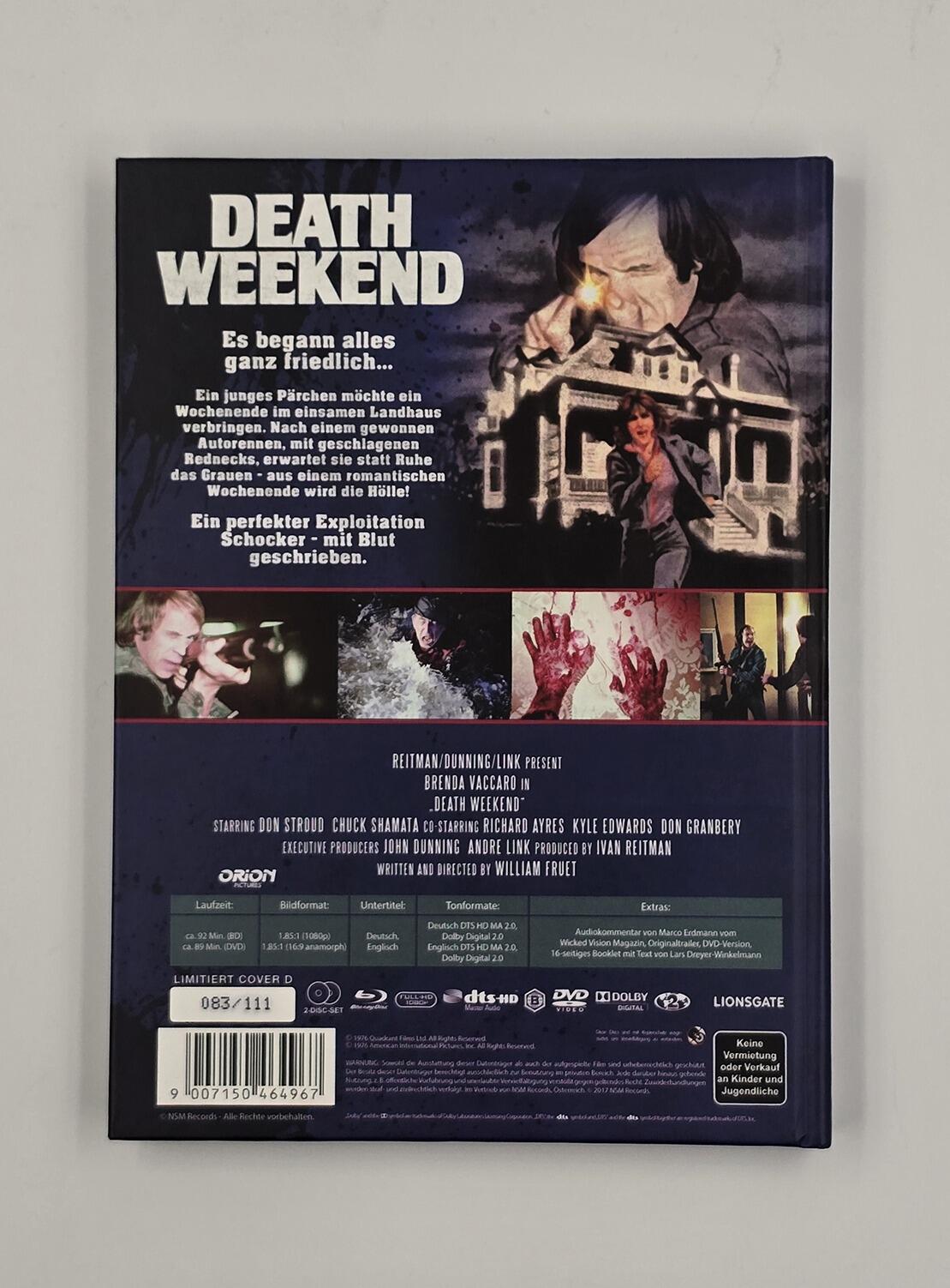 Death Weekend - Limited Edition - Mediabook - Blu-Ray - (Region B) + DVD (Region 2) - [Pre-owned] - NSM Records - Item Image 2