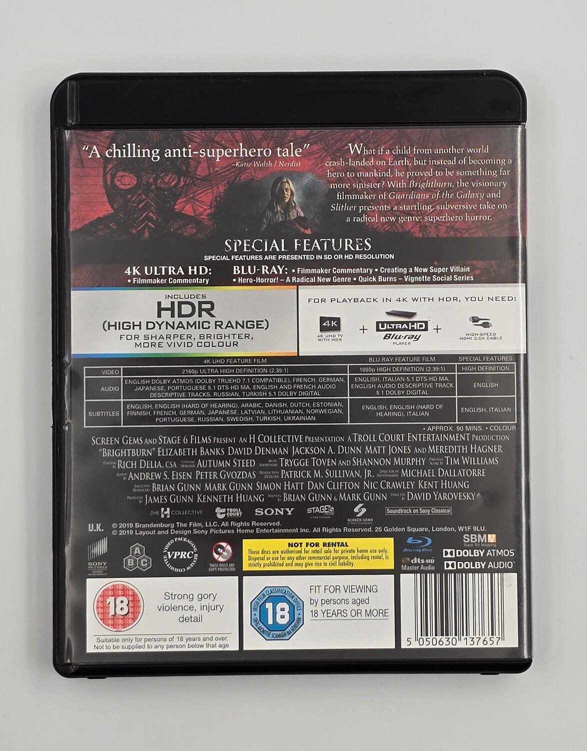 Brightburn - 4K UHD + Blu-Ray - Region Free - [Pre-owned] - Sony - Item Image 2