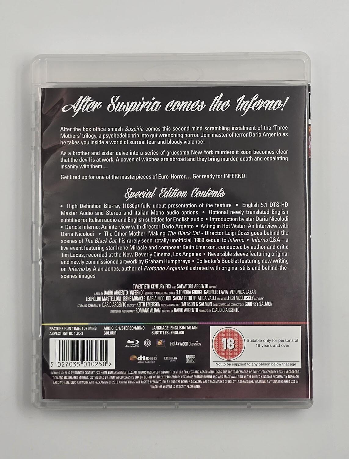 Inferno - Blu-Ray - Region B - [Pre-owned] - Arrow Video - Item Image 2