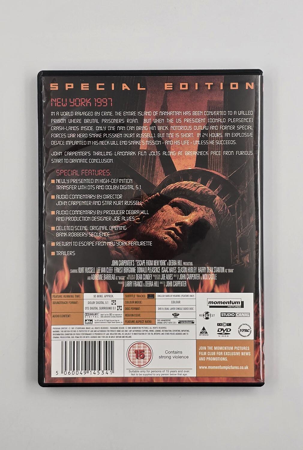 Escape from New York - Slipcover - DVD - Region 2 - [Pre-owned] - Momentum - Item Image 4