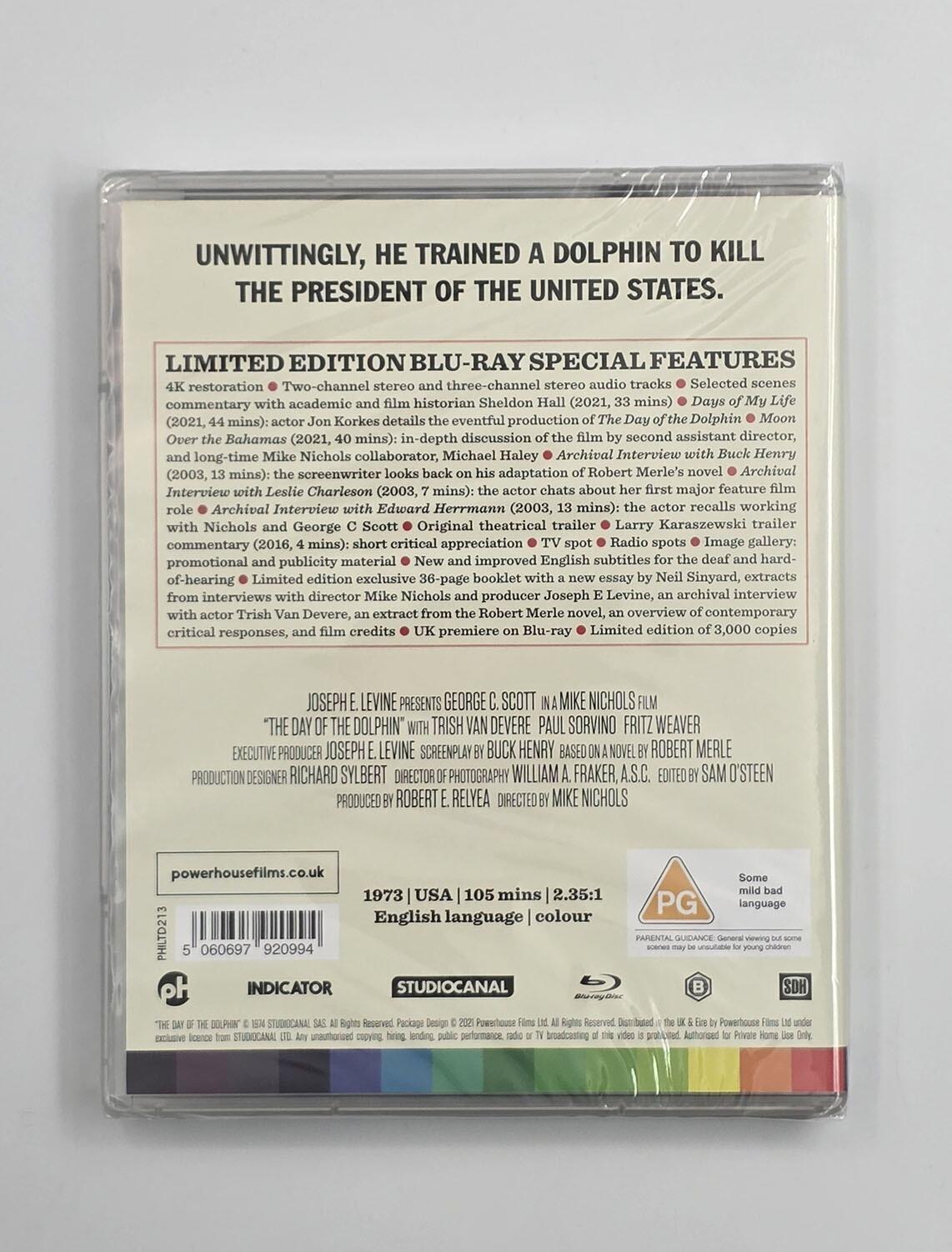 The Day of the Dolphin - Limited Edition - Region B - [New] - Powerhouse Films - Item Image 2