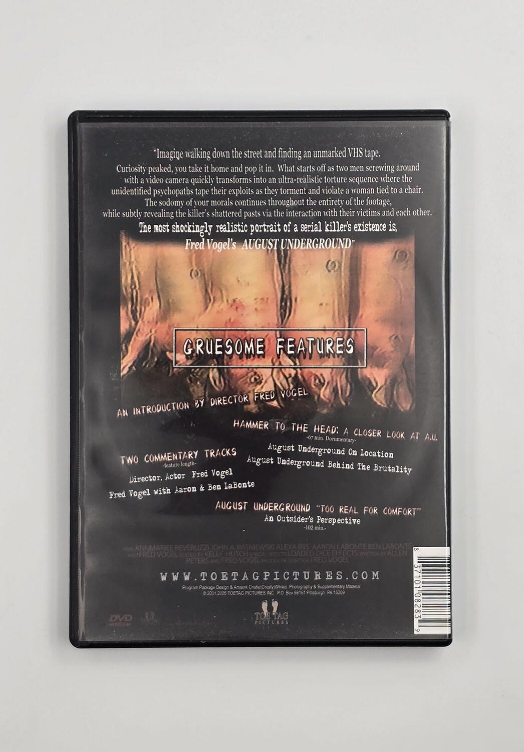 August Underground - 2 Disc Special Edition - DVD - Region Free - [Pre-owned] - ToeTag - Item Image 2
