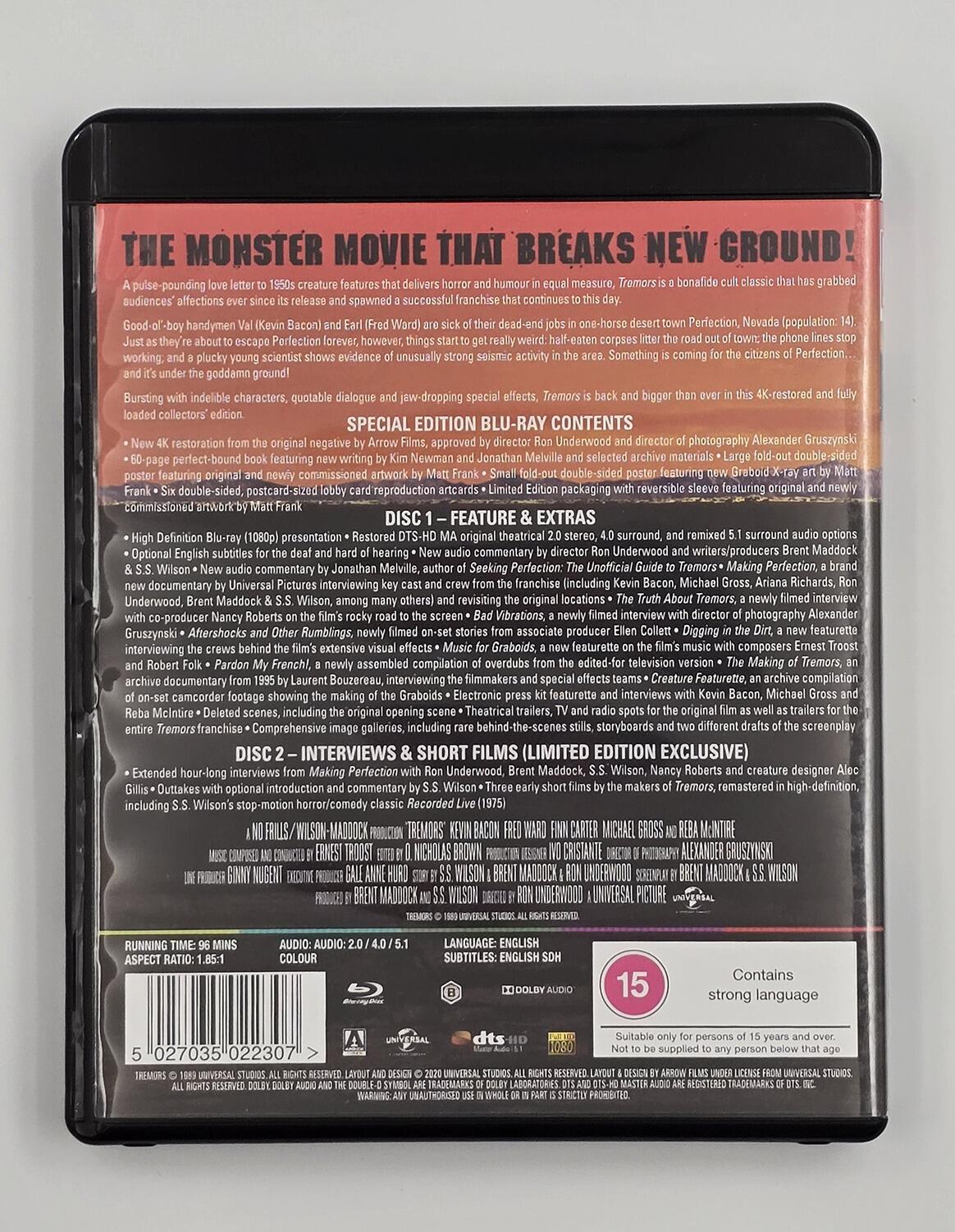Tremors - Limited Edition - Blu-Ray - Region B - [Pre-owned] - Arrow Video - Item Image 4