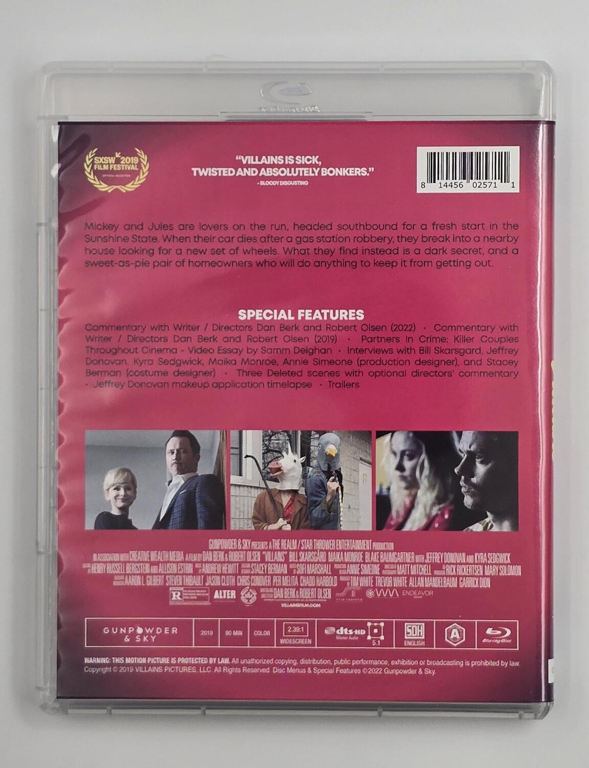 Villains - Slipcover - Blu-Ray - Region A - [Pre-owned] - Gunpowder & Sky - Item Image 4