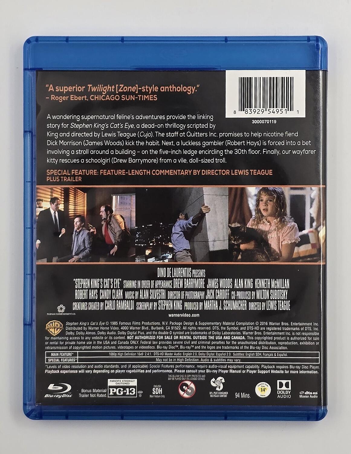 Cat's Eye - Blu-Ray - Region Free - [Pre-owned] - Warner - Item Image 2