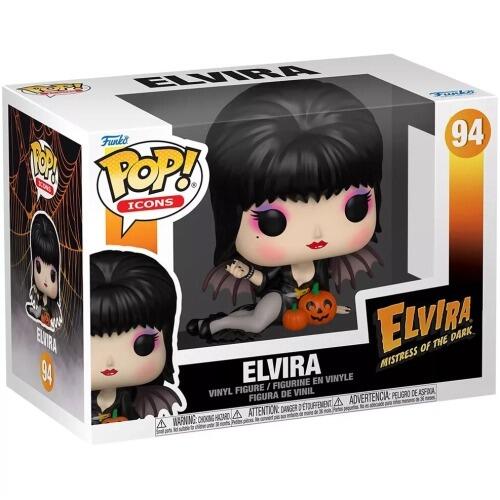 Elvira Mistress of the Dark - POP! Icons Vinyl Figure - Elvira with Pumpkins - 9 cm - [New] - Funko - Item Image 2