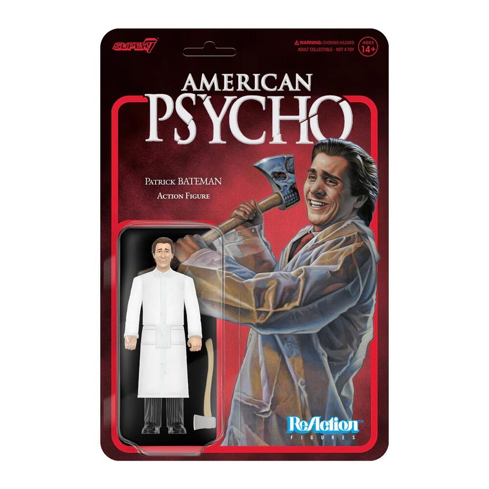 American Psycho - ReAction Action Figure - Wave 01 - Patrick Bateman (Raincoat) - 10 cm - [New] - Super7 - Item Image 1