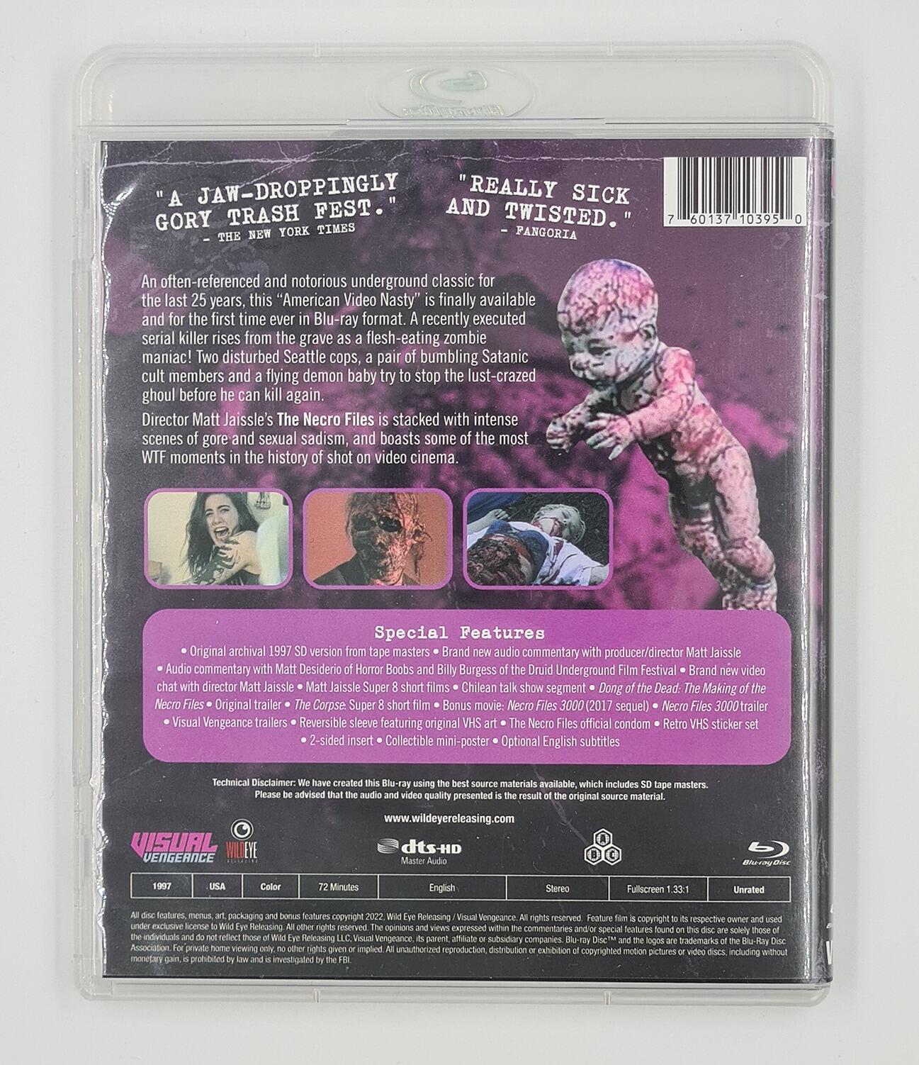 The Necro Files - Slipcover - Blu-Ray - Region Free - [Pre-owned] - Visual Vengeance - Item Image 3