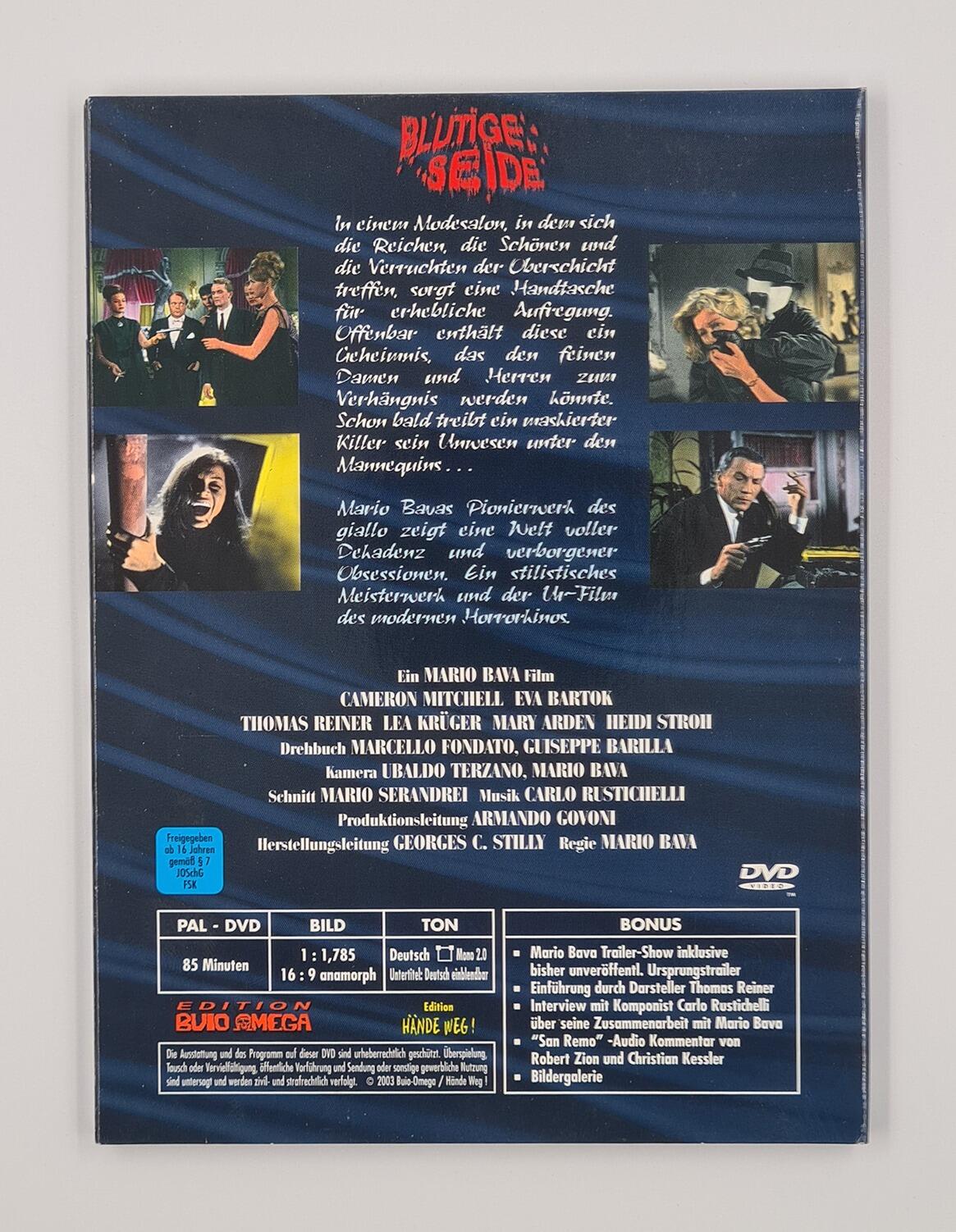 Blood And Black Lace (Italian language with English subtitles) - Limited Edition - Digipack - DVD - Region 2 - [Pre-owned] - Anolis - Item Image 4