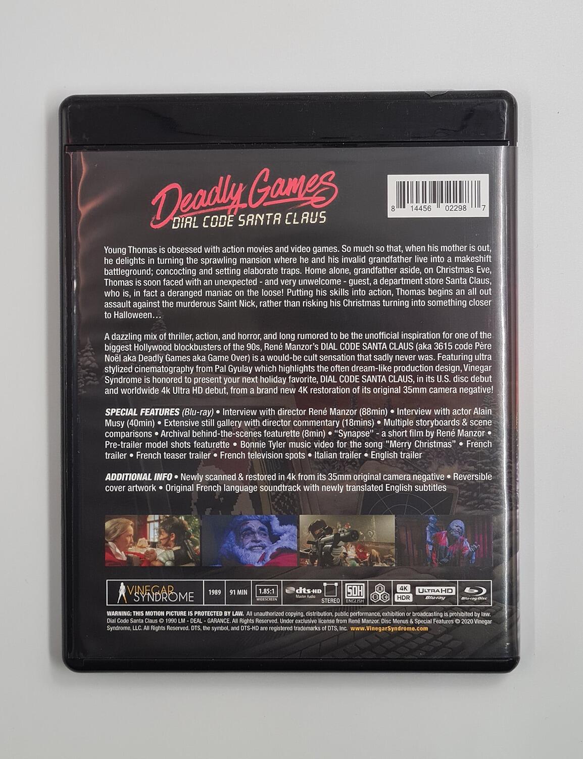 Deadly Games: Dial Code Santa Clause - Slipcover - 4K UHD + Blu-Ray - Region Free - [Pre-owned] - Vinegar Syndrome - Item Image 4