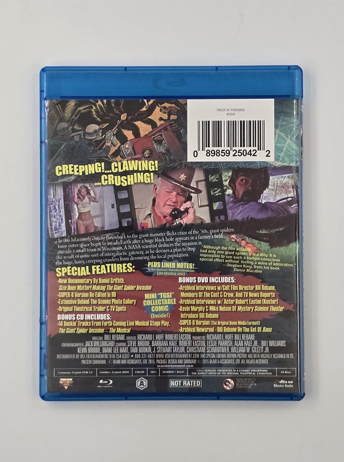 The Giant Spider Invasion - Deluxe Collector's Edition - Blu-Ray - Region A - [Pre-owned] - VCI Entertainment - Item Image 2