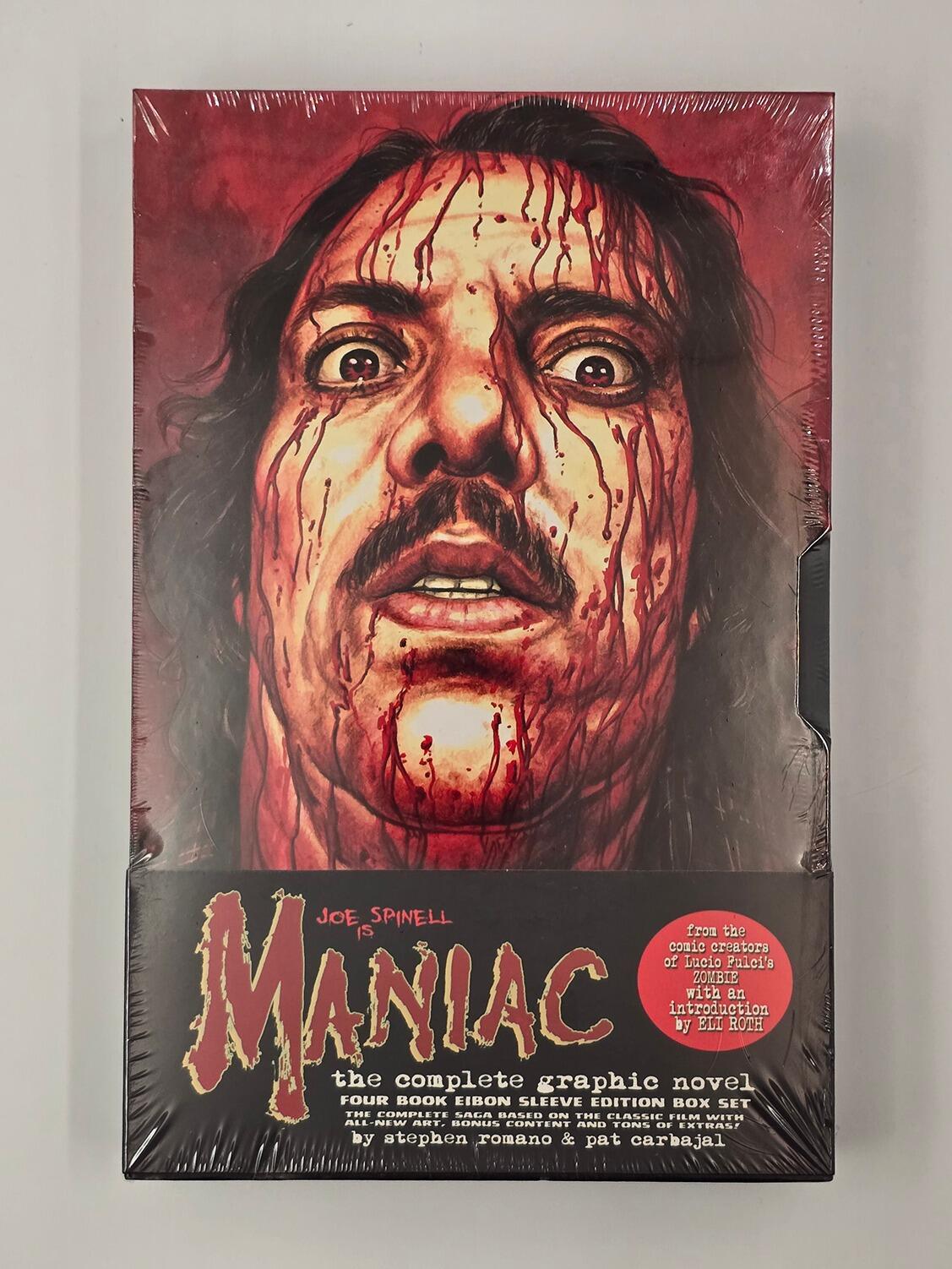 Maniac: A Graphic Novel by Stephen Romero & Pat Carbajal - Limited Edition - Box Set - Book - [New] - Vinegar Syndrome - Item Image 1