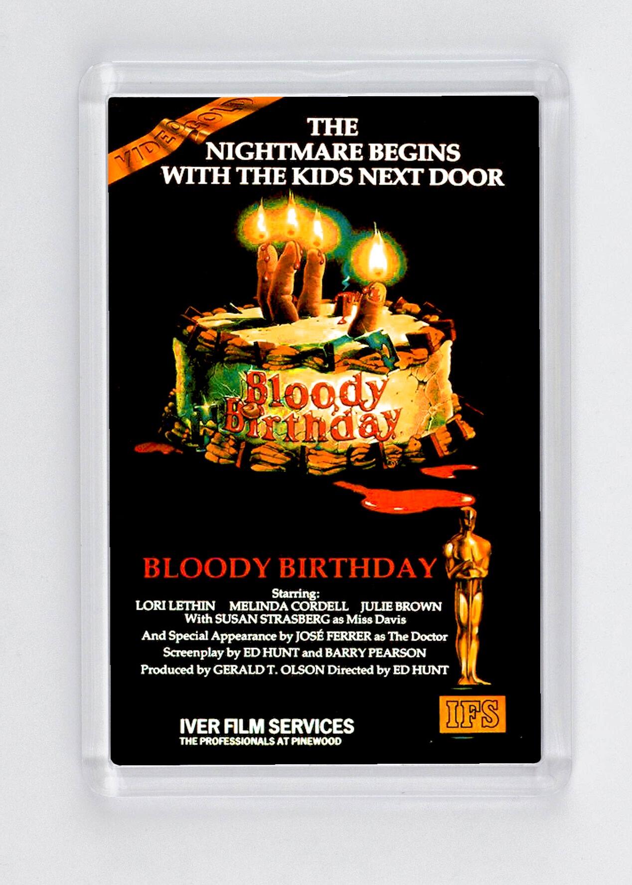 Bloody Birthday - Fridge Magnet - (70mm x 45mm) - [CM-FM-7045-022] -  - Item Image 1