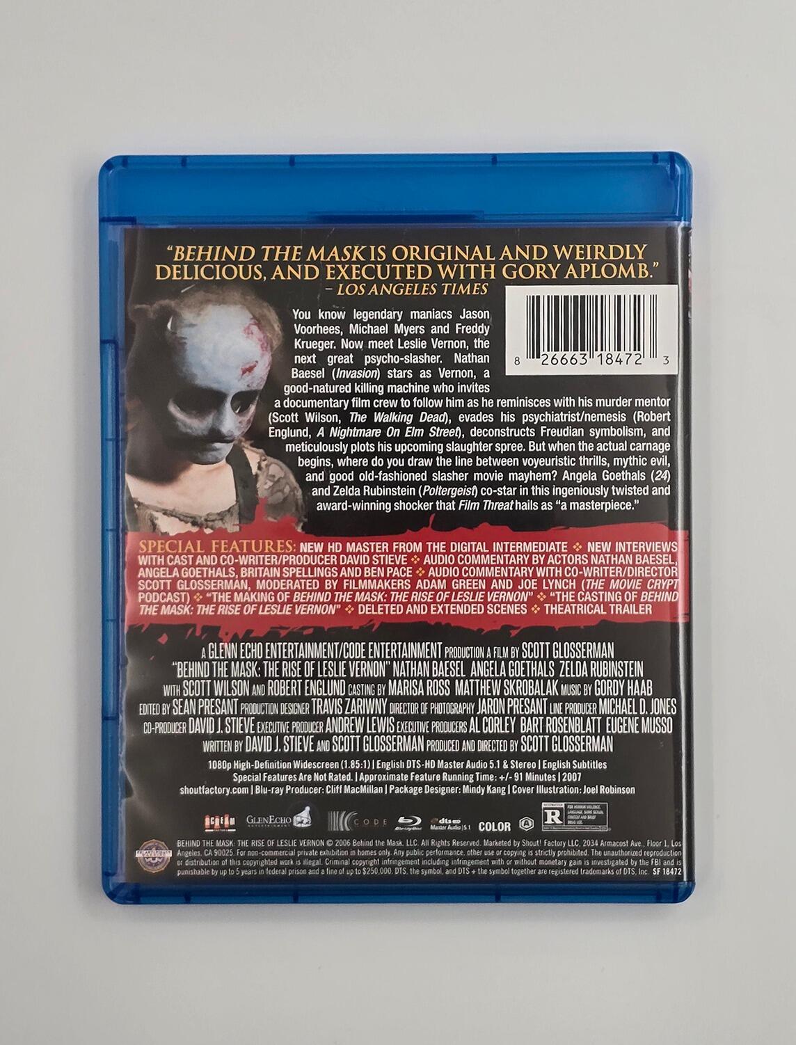 Behind the Mask: The Rise of Leslie Vernon - Slipcover - Blu-Ray - Region A - [Pre-owned] - Shout! Factory - Item Image 4