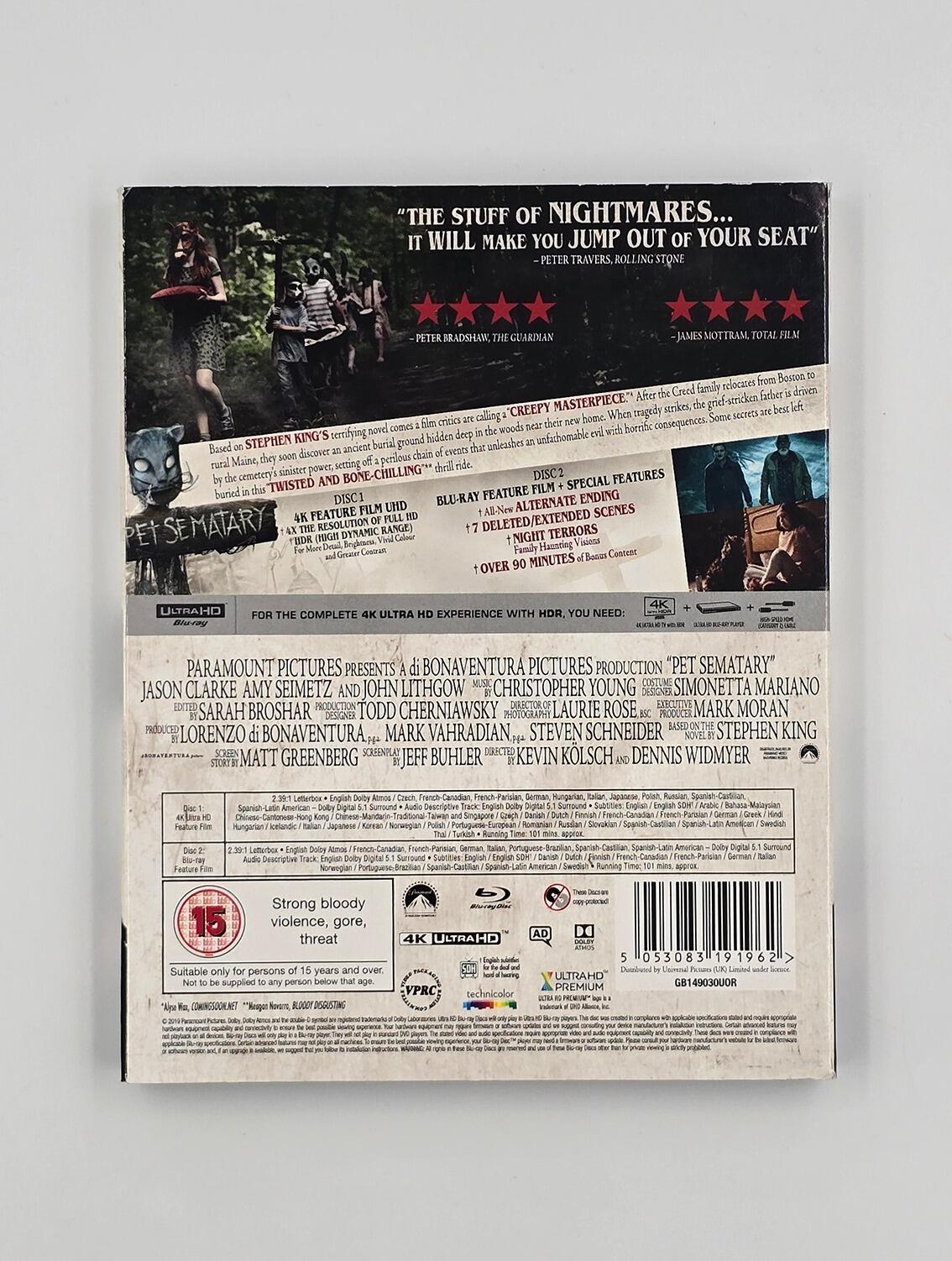 Pet Sematary (2019) - Slipcover - 4K UHD + Blu-Ray - Region Free - [Pre-owned] - Paramount - Item Image 2